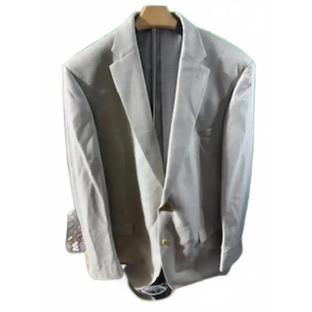 Classic Ralph Lauren Macys Men's Cream/Tan Blazer - Stylish‎ and Versatile 44L
